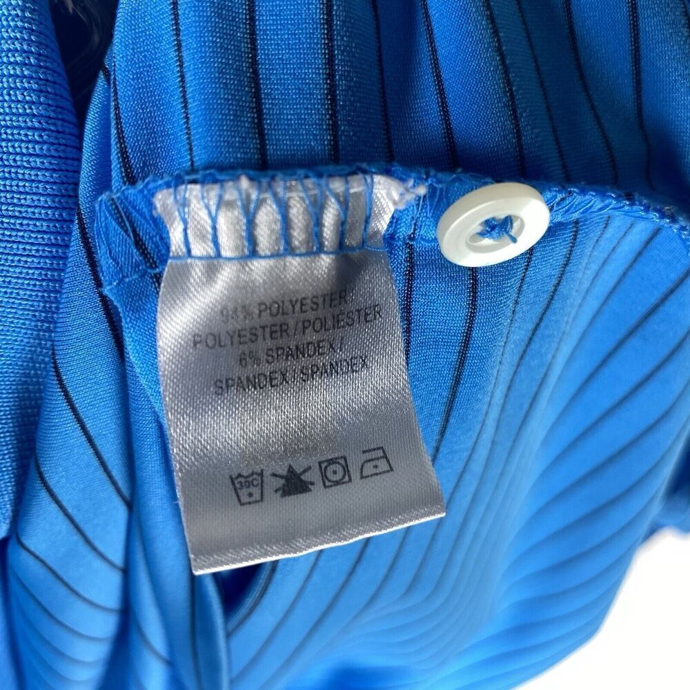 F&G Tech XL Golf Polo Fairway & Greene Shirt Men X-Large Blue Black Striped - Picture 6 of 7
